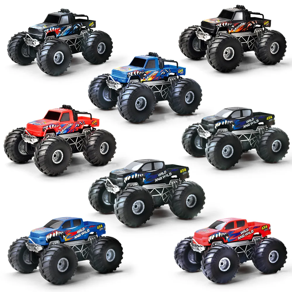 4WD RC Pickup Truck Off-Road Vehicle 2.4GHz Waterproof Electric Tumble and Rotate RTR Outdoor All-Terrain Climbing Vehicle