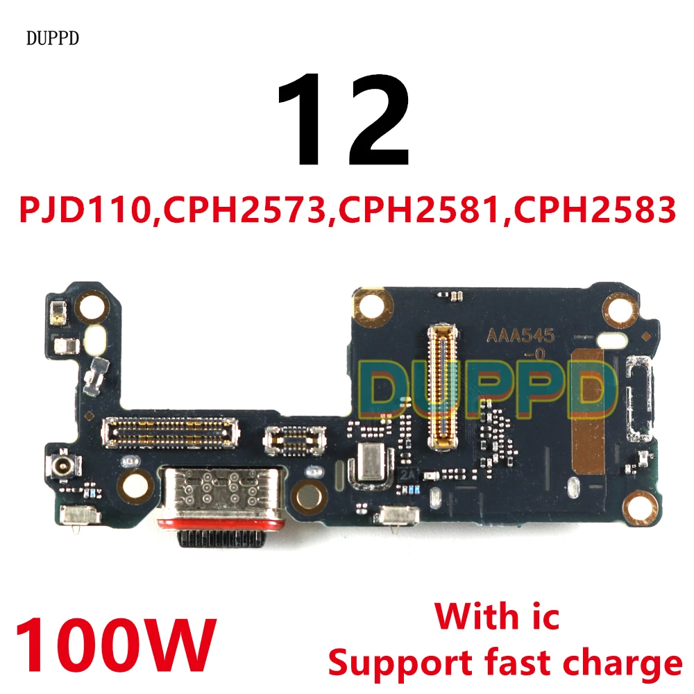 USB Type-C 3.2 Charging Flex Cable For OnePlus 12 1+ 12 Charger Port Board Dock Microphone Mic Connector  SIM Card Slot Tray Soc