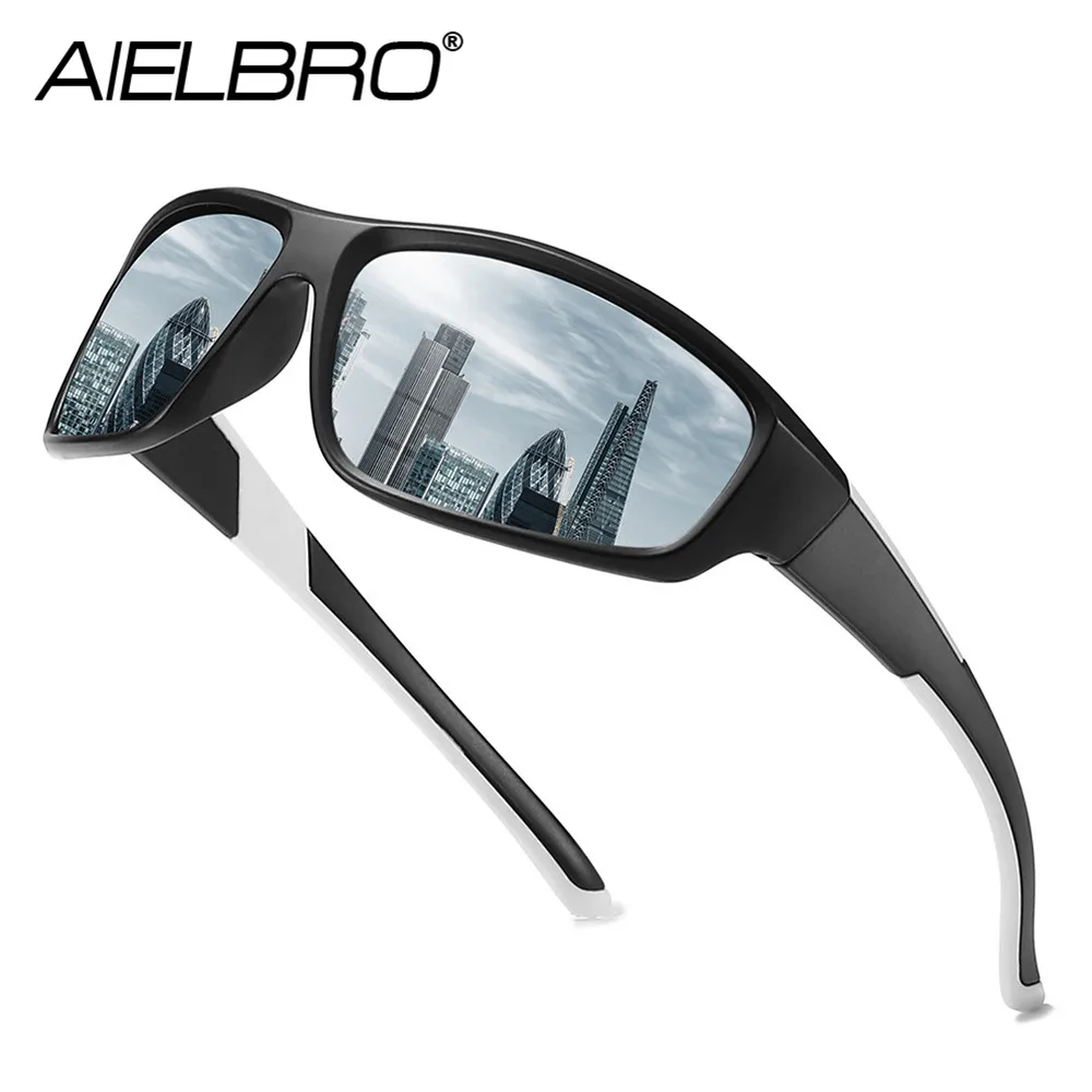 AIELBRO Cycling Glasses Sport Sunglasses Men Eyewear Cycling Sunglasses Safety Glasses Bike Bicycle Glasses Sunglasses for Men