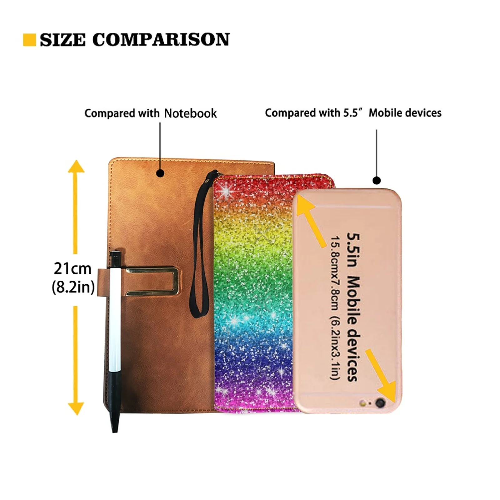 Belidome Glitter Sparkle Rainbow Wristlet Wallet for Womens Casual PU Leather Long Purse RFID Blocking Card Holder Clutch Bag