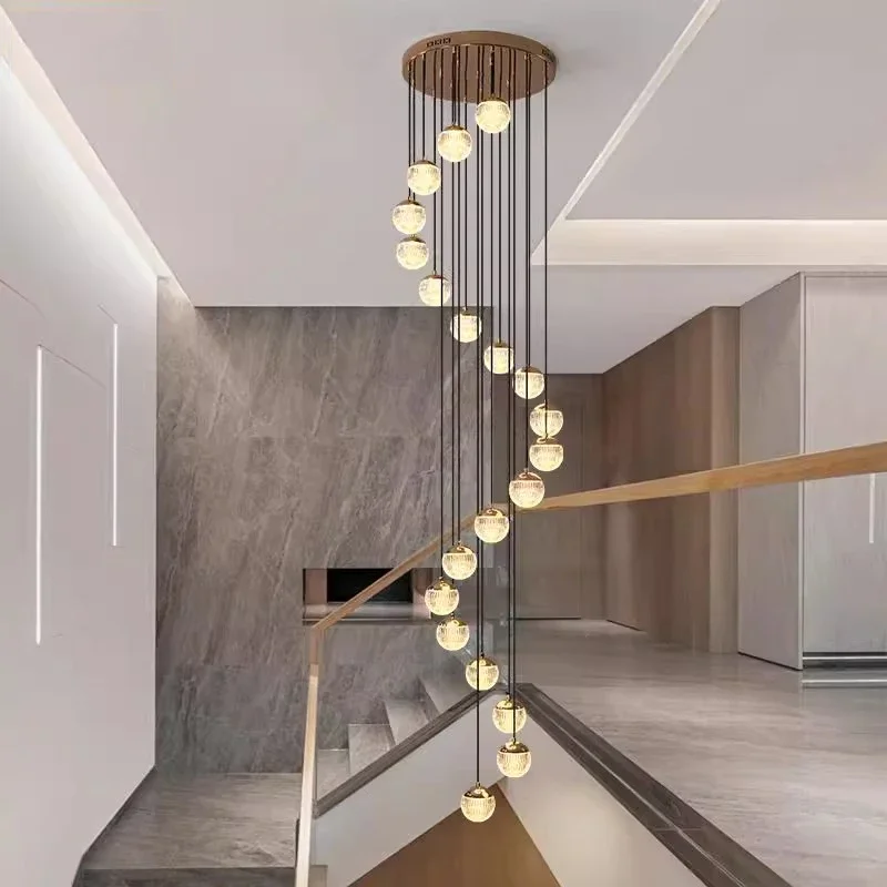 

Modern Home Decor Chandelier for The Living Room Staircase Corridor Aisle Pendant Lamps Interior Lighting Hanging Fixture