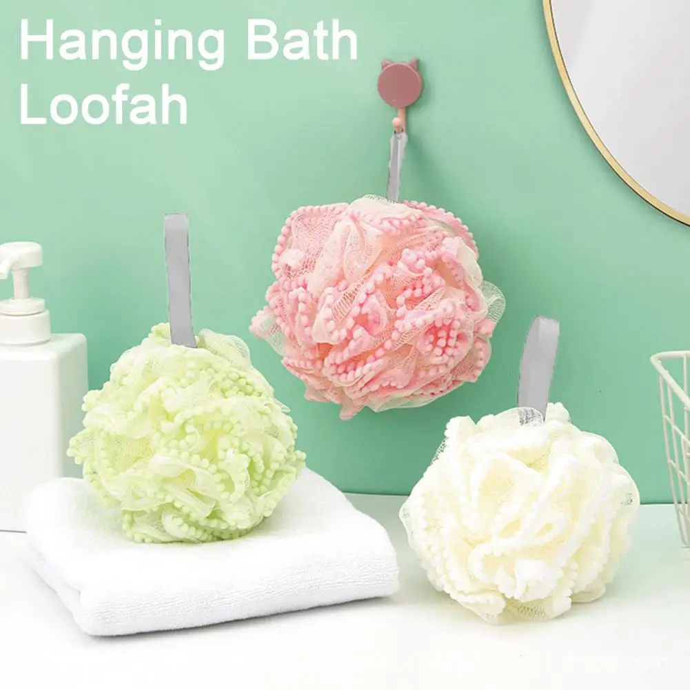 Bath Loofah Quick Lathering Women Men Body Washing Exfoliating Scrubber Shower Sponge Bath Ball Mesh Sponge Bathroom Supplies