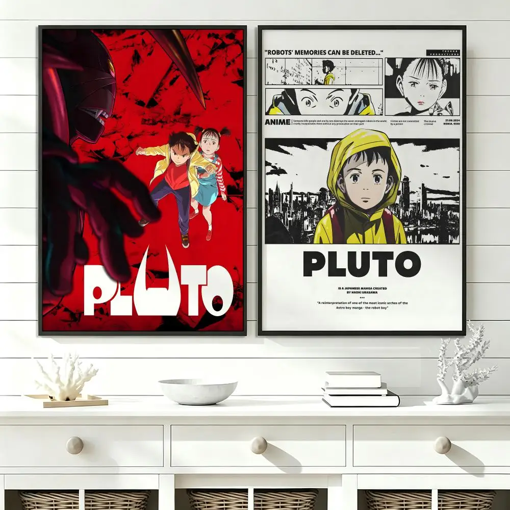anime PLUTO Poster Poster HD Trendy SelfAdhesive Wall Art Print For Living Room Bedroom Dorm Office Home Gift
