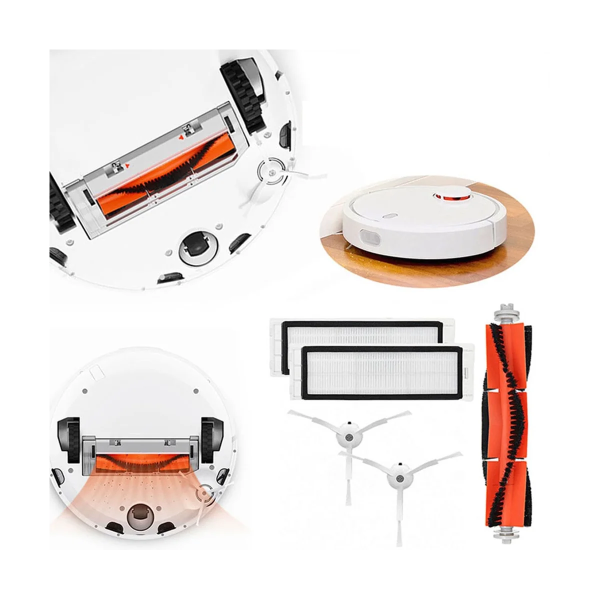 A09G-로봇 진공 청소기 Hepa 필터 Mi 1 1S S5 S50 Max S6 진공 청소기 로봇 액세서리