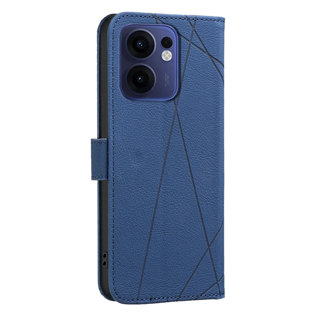 حافظة جلدية مغناطيسية قوية لهاتف OPPO Reno 13F 5G Reno 11F 5G Reno 7Z Reno 5F Reno 5Z 5G مع حامل فتحة للبطاقات Funda