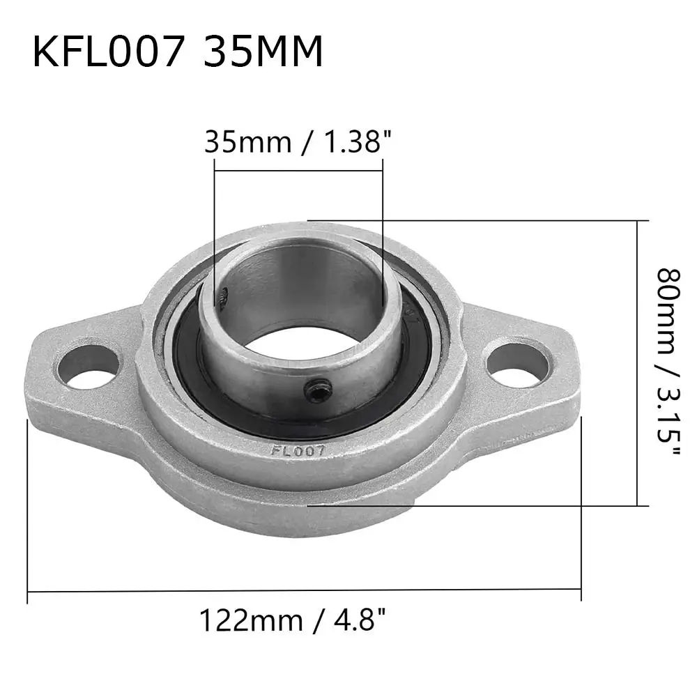 Durable 8mm 10mm 12mm 15mm Rhombic KFL08 KFL10 KFL12 KFL15 Pillow Block Bearing ZINC Alloy Thrust Bearing