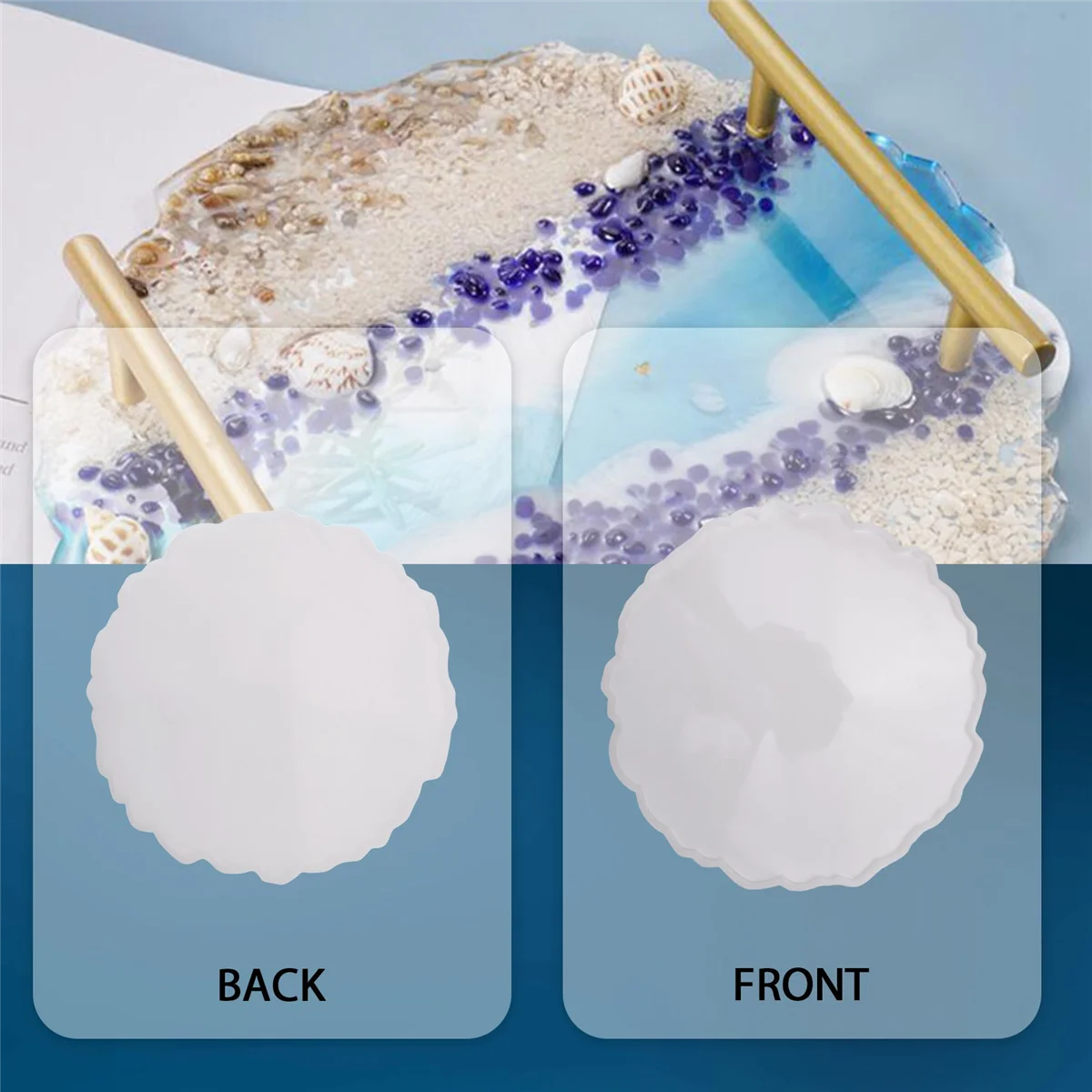 DIY кристаллическая эпоксидная форма компот качели стол круглая кружевная подставка украшение стола силиконовая форма