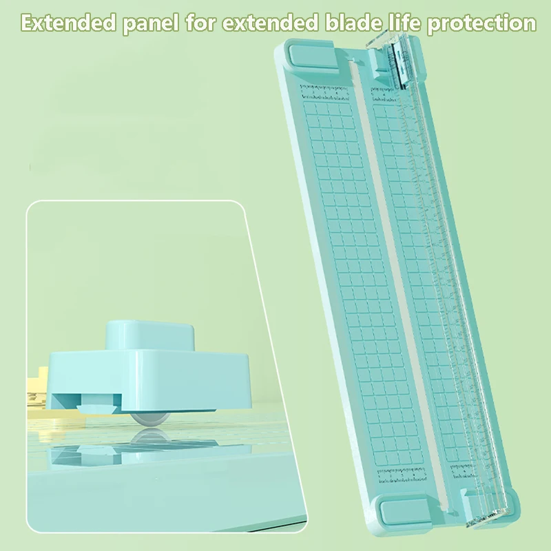 قطعة واحدة من قطع الورق ثنائي الاتجاه 4 في 1، قاطعة الورق اليدوية مع 4 رؤوس سكاكين، مناسبة للاستخدام المكتبي والمدرسة والمنزلي