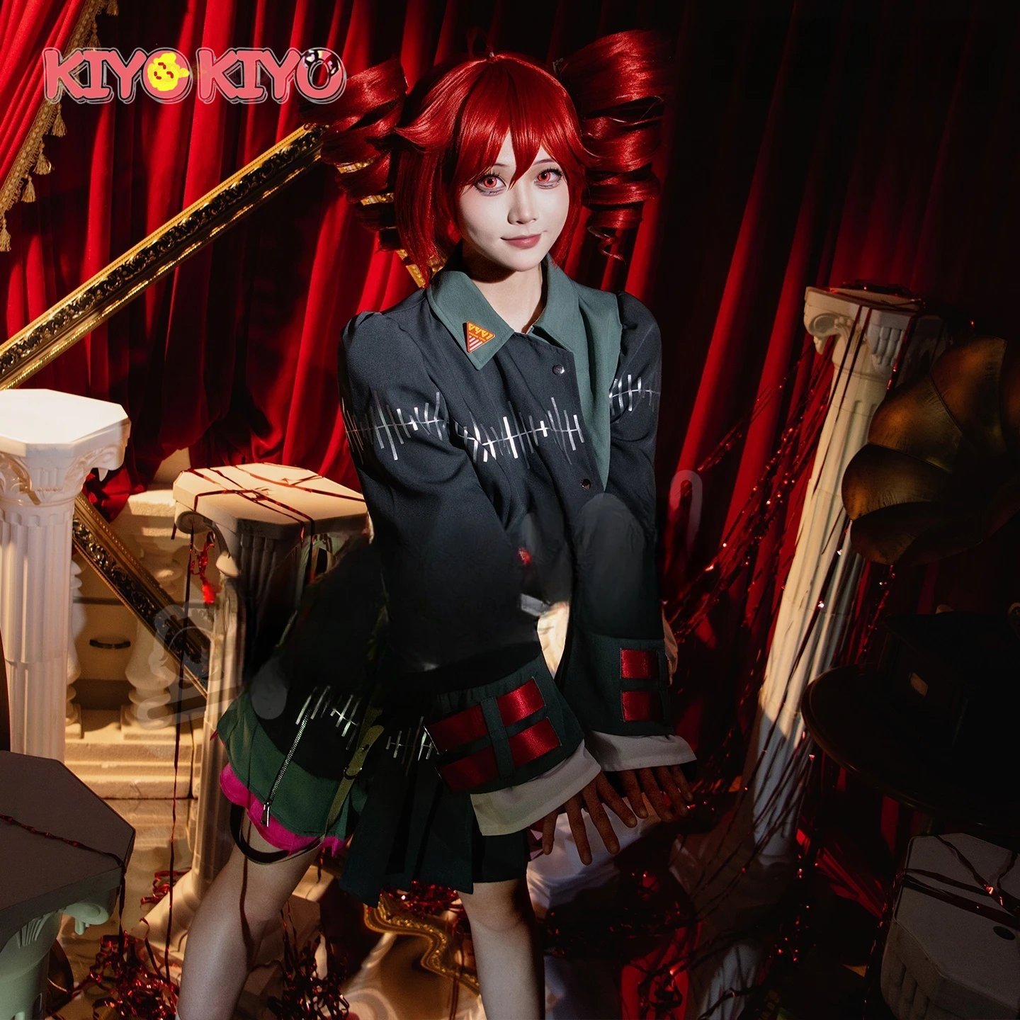 

KIYO-KIYO аниме Kasane Teto косплей костюм Kasane Teto униформа платье женские костюмы на Хэллоуин