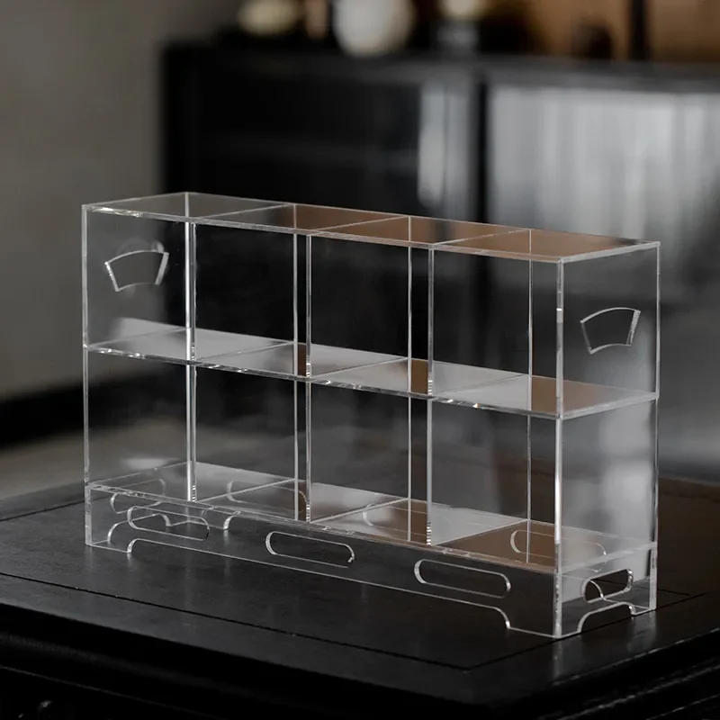 Modern Acrylic Teapot Display Stand Clear Multi Layer Storage Rack for Household Tea Set Desktop Organizer Shelf Home Decor