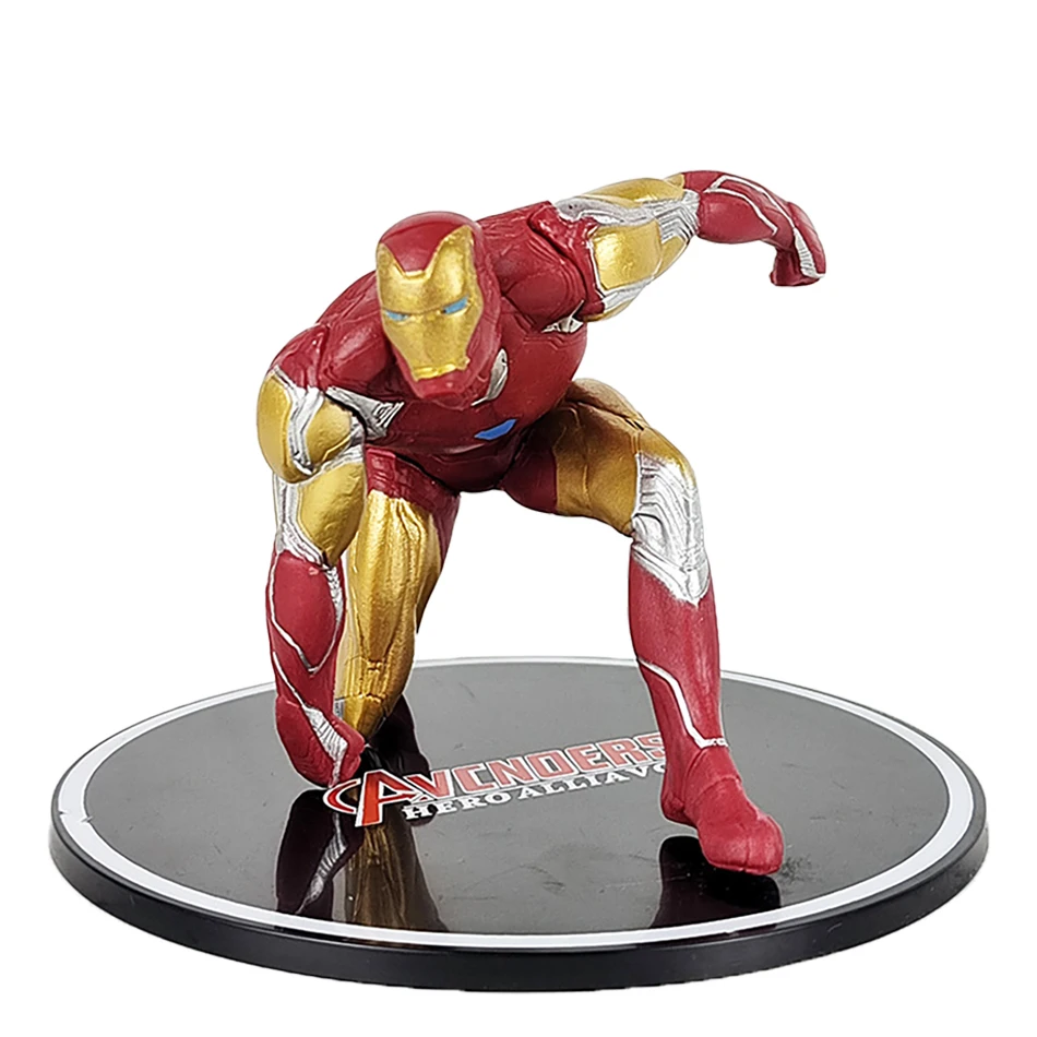13.5 سنتيمتر المنتقمون عمل الشكل تمثال ثانو الحديد كابتن أمريكا هالك الرجل العنكبوت سبايدرمان لعبة مجسمة دمية