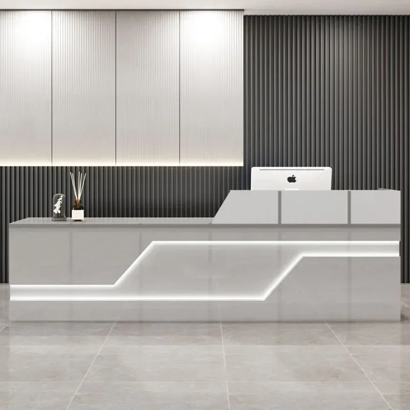 Unique Cash Counter Front Desk Lectern Pulpit Luxurious Stand Office Receptionist Desk Luxury Mostrador Bureau Hotel Furniture