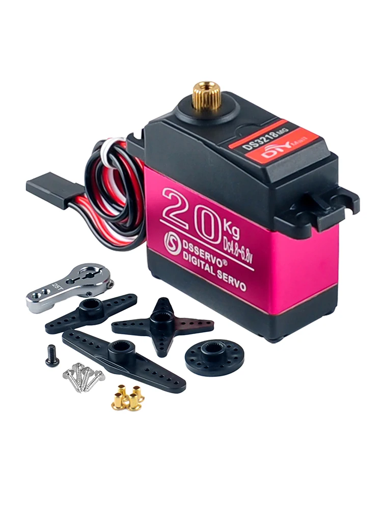 

Цифровой сервопривод 20 кг.см, цельнометаллический, водонепроницаемый, с высоким крутящим моментом, радиоуправляемый сервопривод для 1:8, 1:10, 1:12, радиоуправляемый автомобиль, RDS3218, роботизированная рука