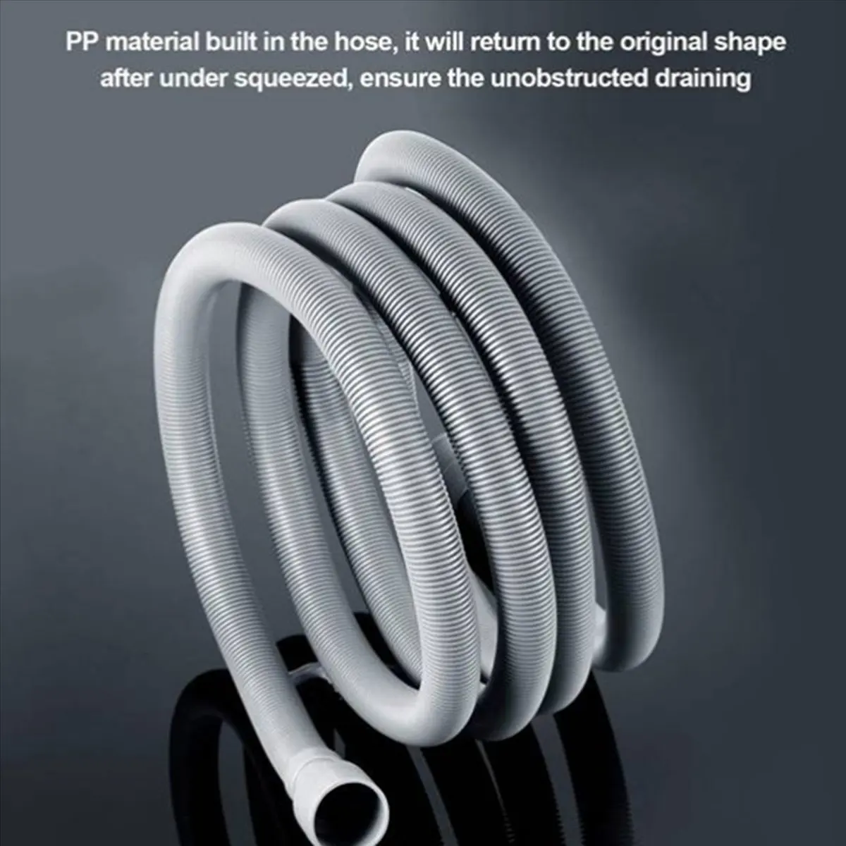 MSOR 2X Automatic Drum Washing Machine Drain Pipe Drain Hose Fittings, 4 Meter