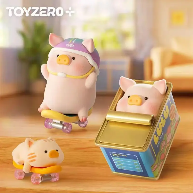 

New Arrival Authentic Canned Pig Lulu Blind Box Trendy Figurines Home Companion Toy Cute For Girls Creativity Birthday Gifts