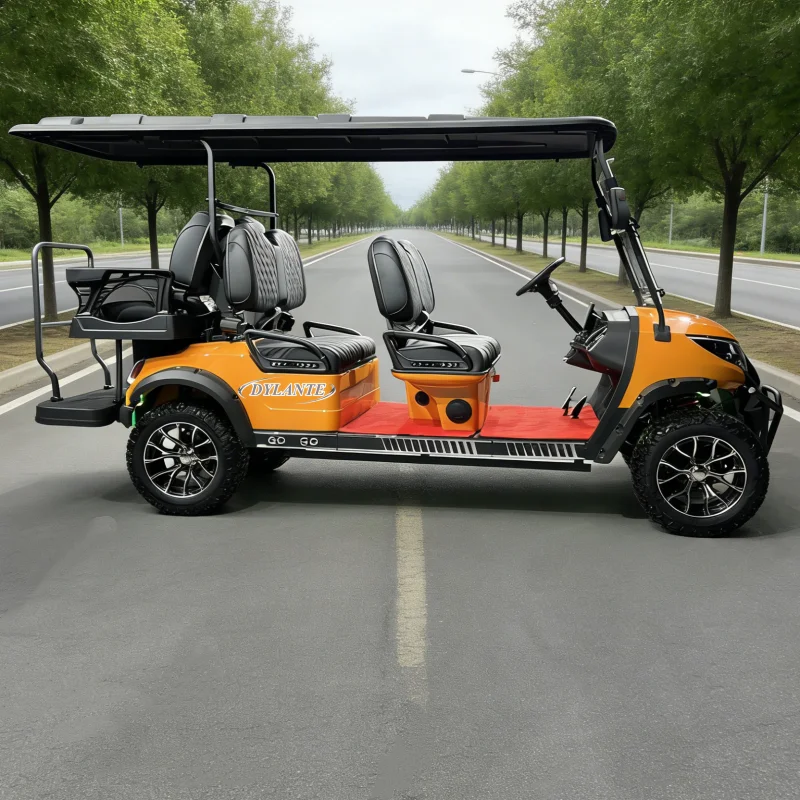 Best Quality 4 6 Seats 5000W 60/72V Lithium Battery Solar Panels Hunting Buggy Scooters Push Car Electric Golf Cart