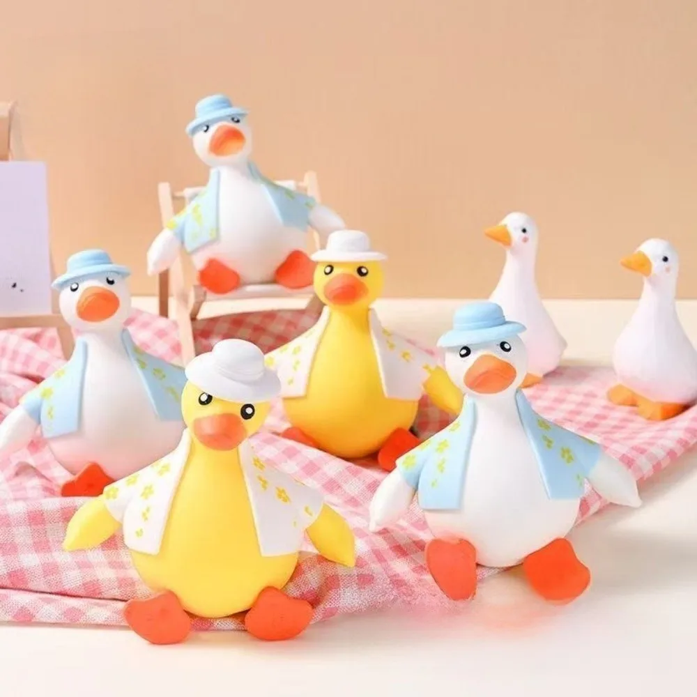New Cartoon Duck Shape Squeeze Animal Sitting Decompression Slow Rising Sensory Fidget Gifts