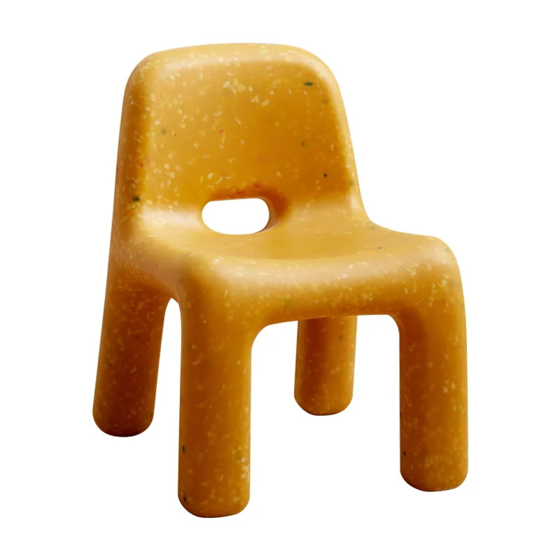 AOLIVIYA Nordic Environmental Protection Plastic Chair Children's Chair Ins Internet Celebrity Kindergarten Baby Table Chair Bac