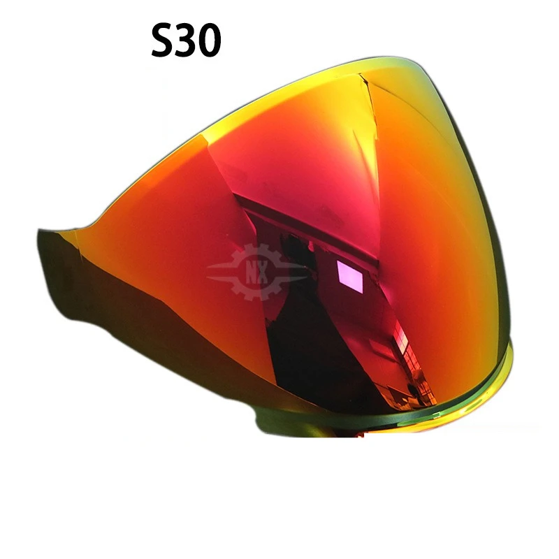 Electroplated Sunshade Helmet Replacement Lens, UV‑Protection Visor for Morris S30 / 263 Motorcycle Half Helmet