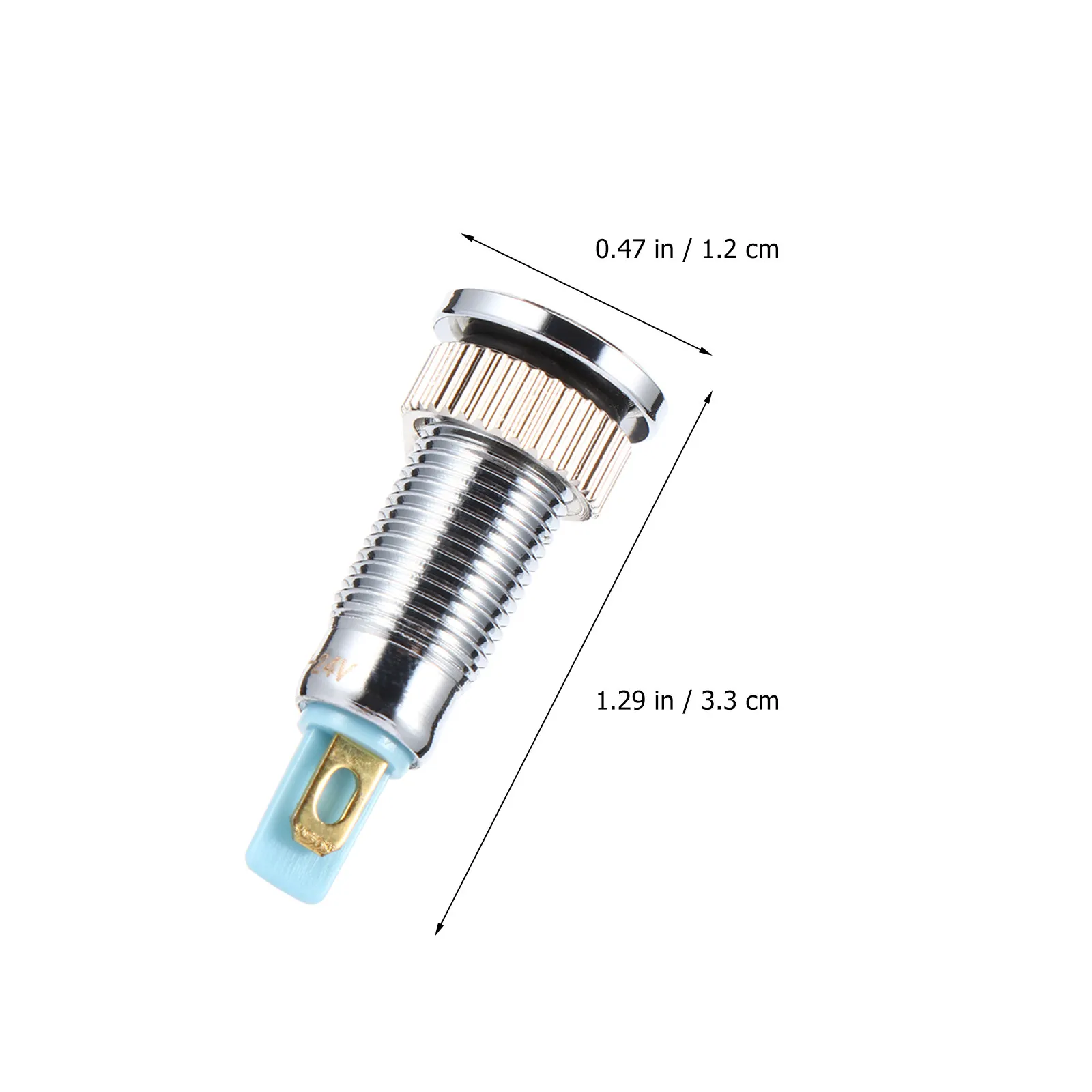 5Pcs Industrial Grade Metal Indicator Light Reliable Performance Smooth Surface Easy Mounting for Car Truck Boat Rc Directional