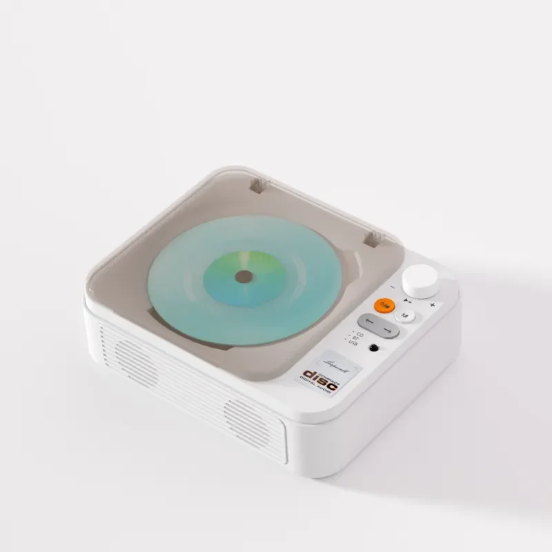 Custom Retro CD Player Portable Album Player Two Way Bluetooth Speaker Music CD Audio System