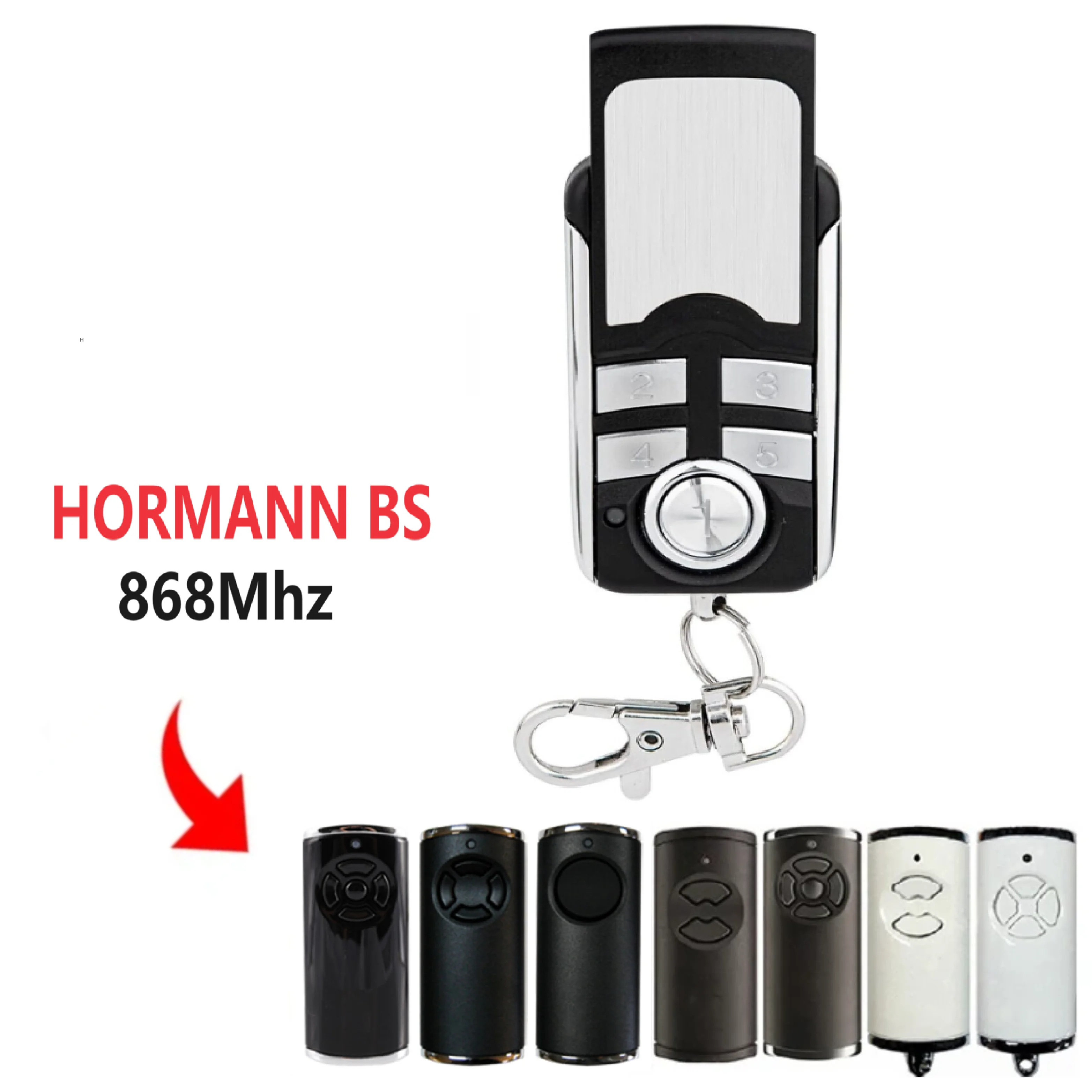 For Hormann HSE 4 BS Handheld 868MHz Garage Door Remote Control Compatible with Hormann BS Bisecur HSE1 HSE2-868-BS HS4 HS5 HSP4