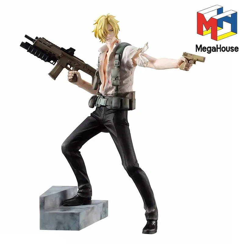 Stock Genuine MH Mega House GEM BANANA FISH Ash Lynx 23.5CM PVC Anime Action Figures Collectable Model Toys Doll Birthday Gift