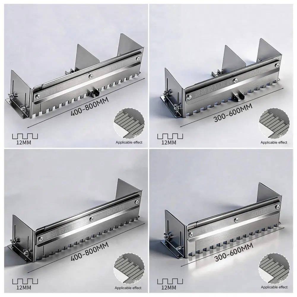 Metal Notched Trowel Stainless Steel Trowel Adjustable Notched Trowel Mortar Comb Heavy Duty Stainless Steel Tile Levelers Tile