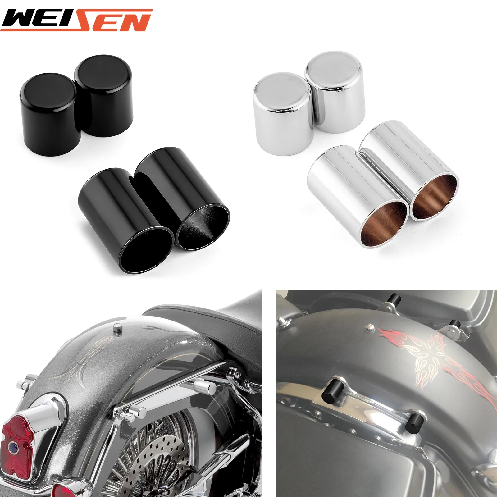 

Motorcycle Docking Hardware Point Magnet Caps Covers Kit Tour Pack for 1994+ Harley Touring ROAD KING ELECTRA GLIDE ROAD GLIDE