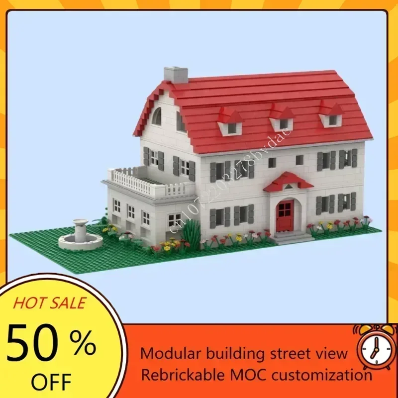 2135 قطعة Amityville Horror House MOC مخصص عرض الشارع نموذج العمارة لتقوم بها بنفسك التعليمية بناء لغز لعبة أطفال هدية