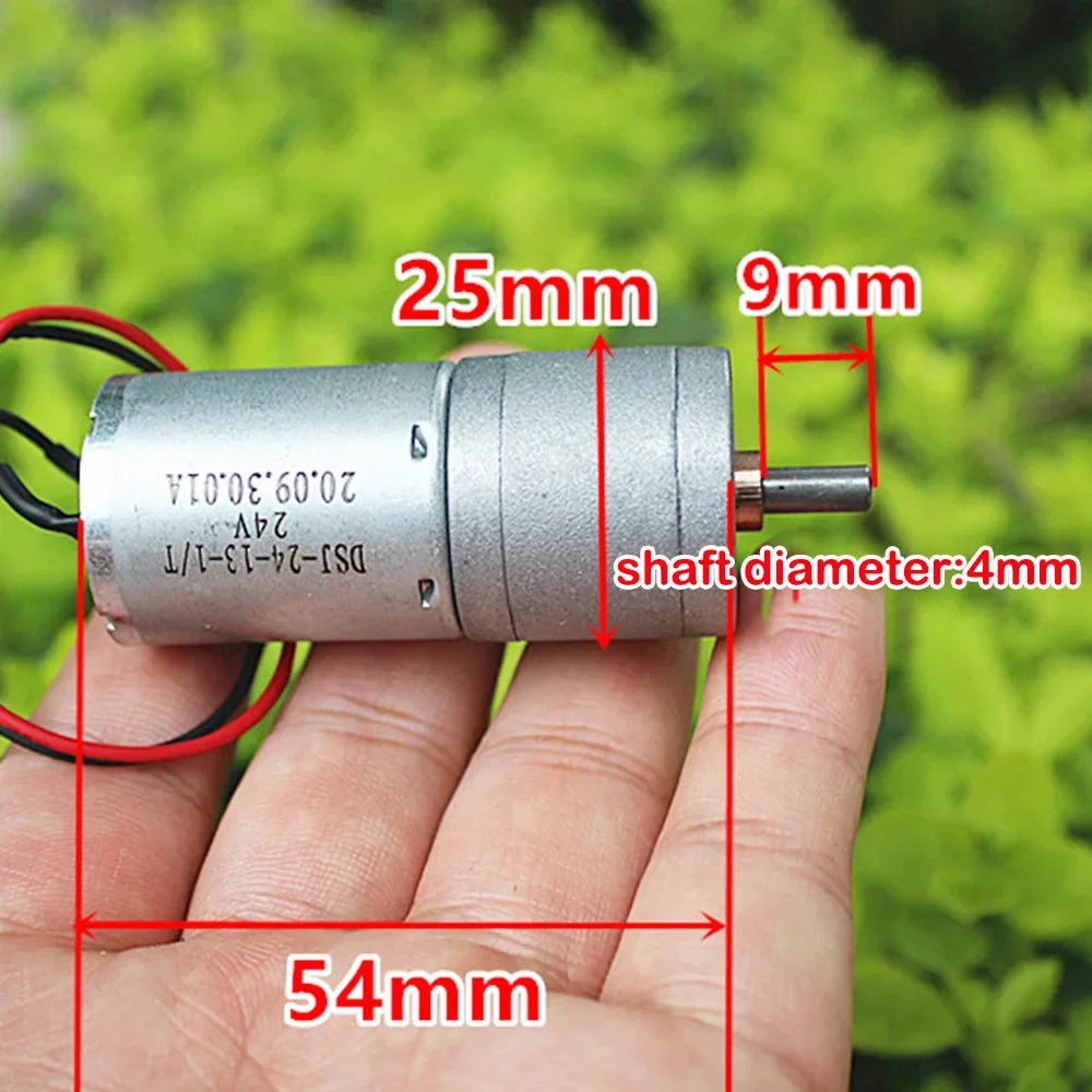 Micro 370 Geared Motor DC 5V-24V 27RPM-130RPM Gearbox Gear Speed Reducer Carbon Brush Slow Speed Large Torque for Smart Car