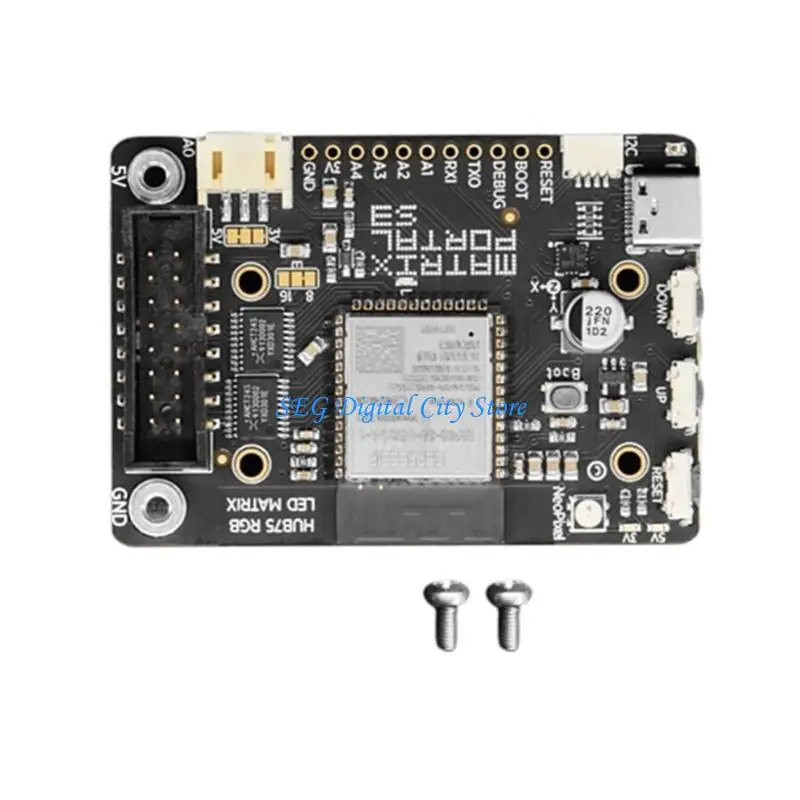 Acessório computador DIY U75B ESP32S3 LED MATRIXES DISPLAY DISPLAY PLACA