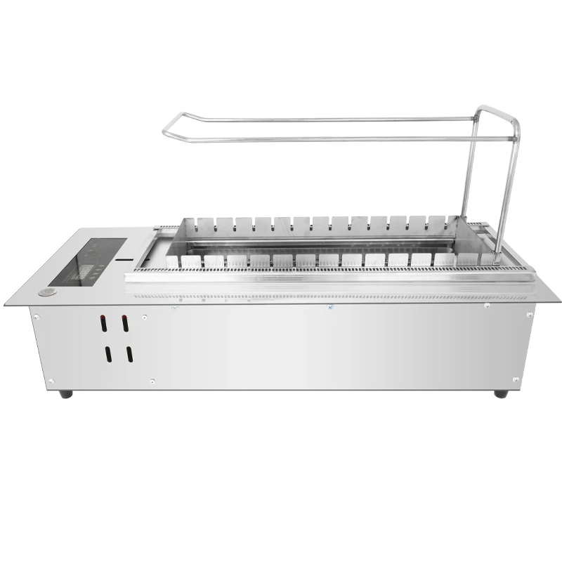 

Self-service barbecue grill, heated on both sides, smokeless new electric grill