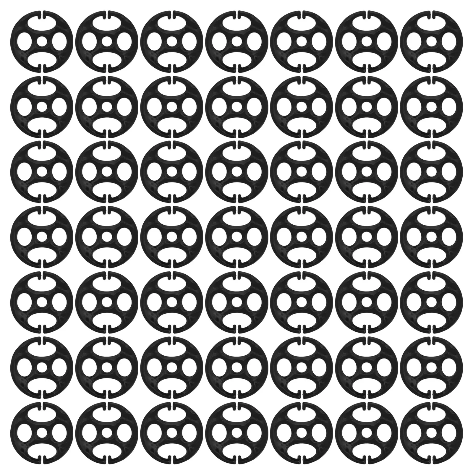 

100pcs Car Seat Plastic Adjustment Buckles Elastic Strap Buckles For Car Cushions Sofa Chair Abs Material Easy Installation No