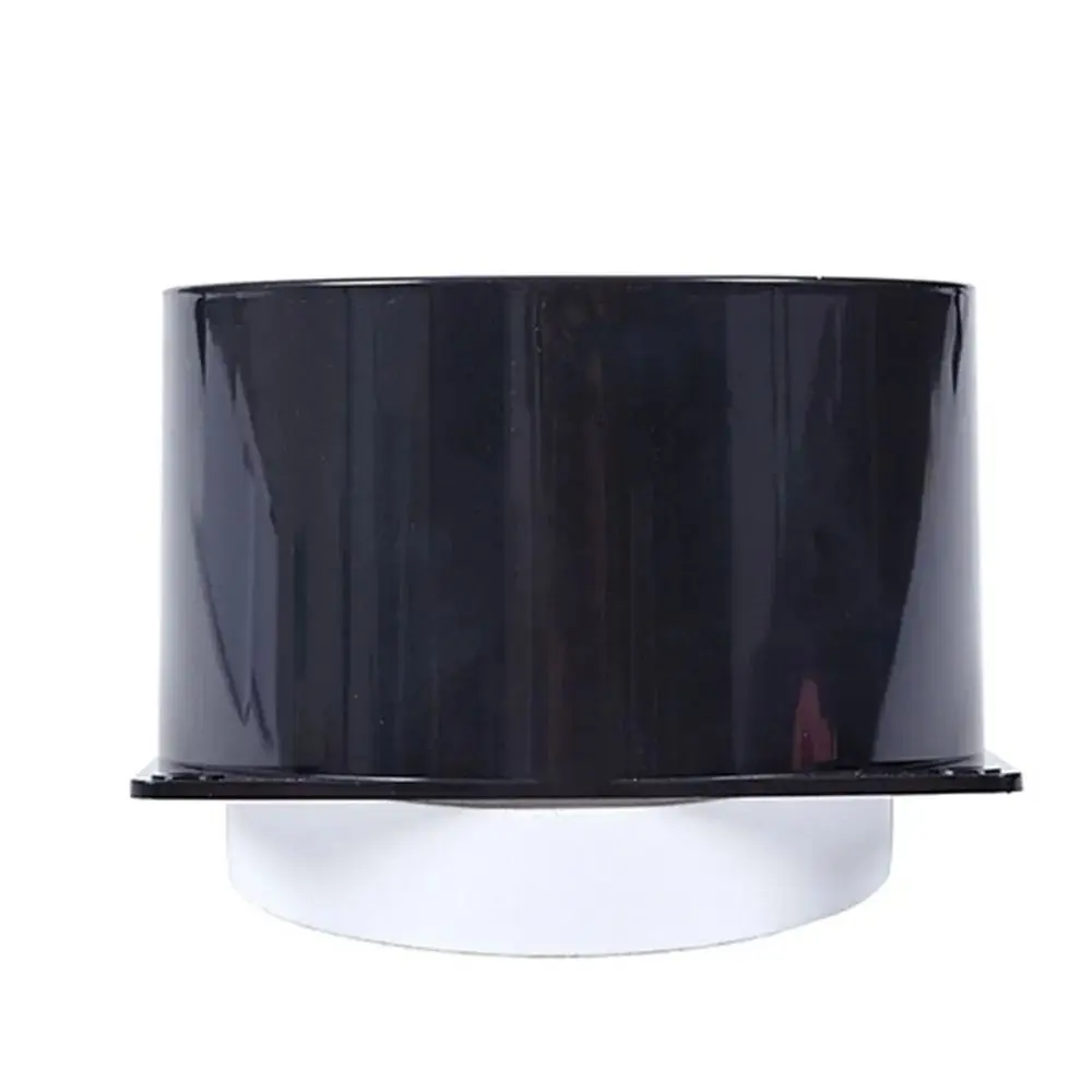 1Pcs 75/100/120/150mm Flange Connector Pipe Fitting Black Air Inlet And Outlet ABS Square Bottom Air Ducting Connection Flange