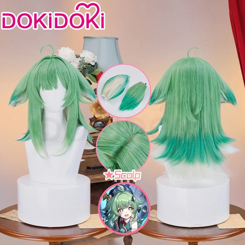 

В НАЛИЧИИ Huohuo Wig Game Honkai: Star Rail DokiDoki Косплей Парик Женский Зеленый Милый Длинные Волосы Honkai Huo Huo Парик Уши Бесплатная Кепка Для Парика