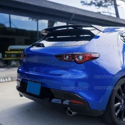 For Mazda 3 Hatchback CAR Spoiler Wing Car Rear Window Rear Lip Tail Fin Accessories Mazda3 2014-2019
