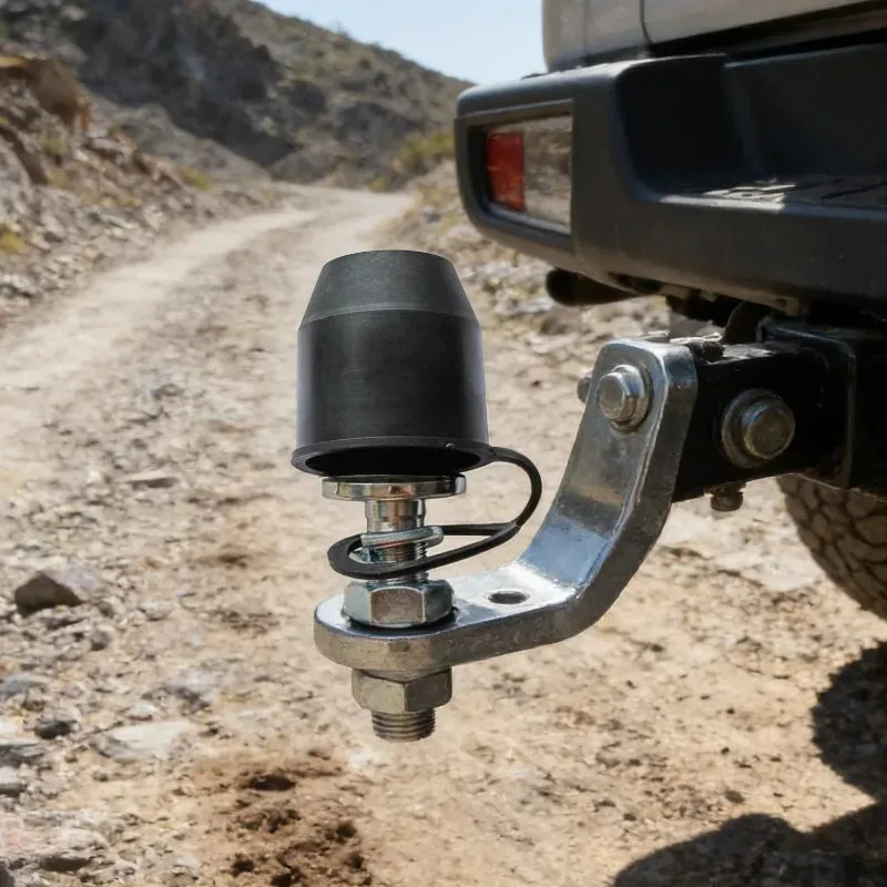 غطاء كرة وصلة مقطورة عالمية من مادة PVC المطاطية المقاومة للغبار لربط السحب وغطاء مقاوم للماء ومقرنة المقاومة للصدأ