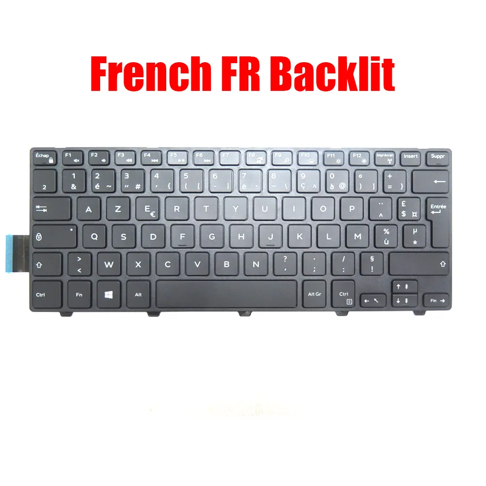 

Backlit FR Keyboard For DELL For Inspiron 5442 5445 5447 5448 5451 5452 5455 5457 5458 5459 5443 5468 7447 3441 3442 3443 French