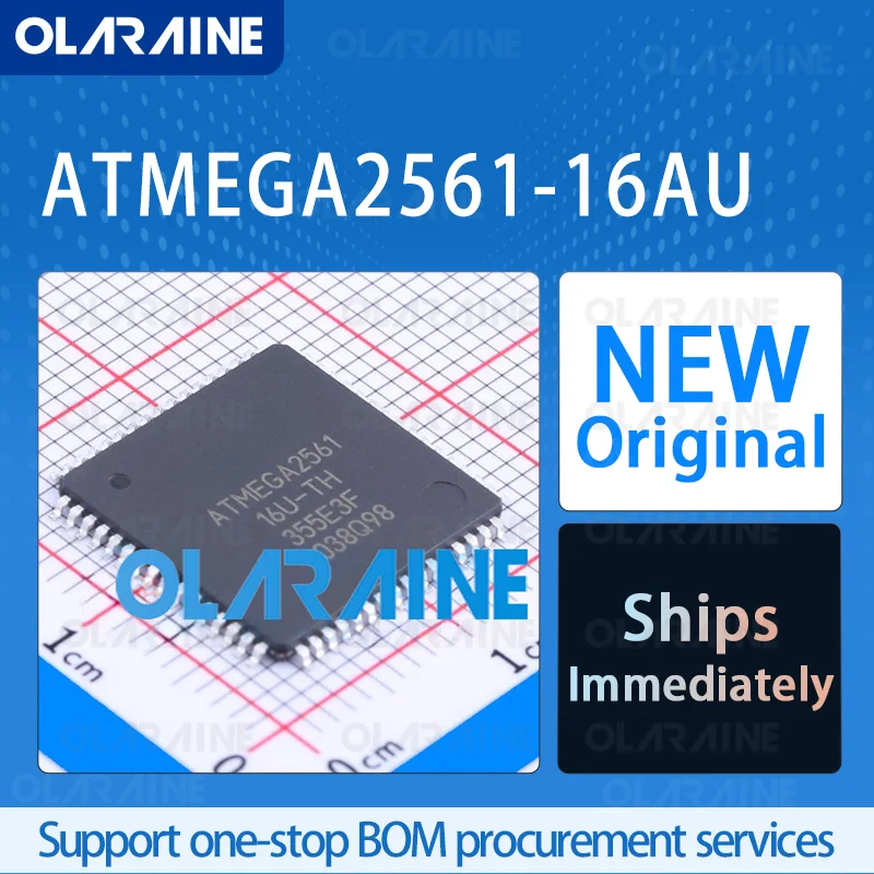 

1/5/10Pcs ATMEGA2561-16AU TQFP-64 original ic chip 8-bit microcontroller RoHS Core AVR Program memory 256 kB Voltage 5.5 V