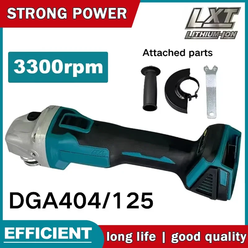 

Аккумуляторная угловая шлифмашина DGA404 125/100 мм, бесщеточная, литиевая, высокомощная, для резки и полировки, совместима с аккумулятором Makita 18V