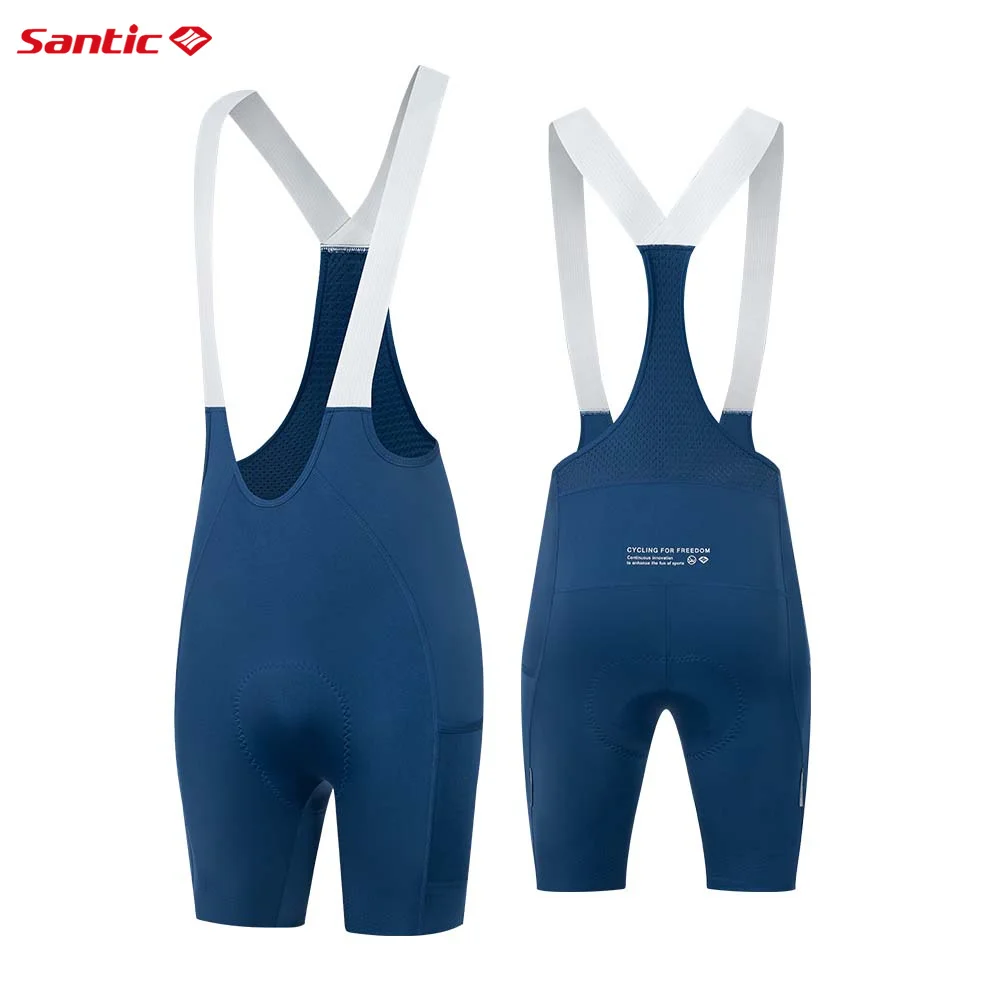 

Santic Men's Cycling Bib Shorts Imported Seat Cushion MTB Road Cycling Bib Shorts Breathable High Elasticity GM25C05193