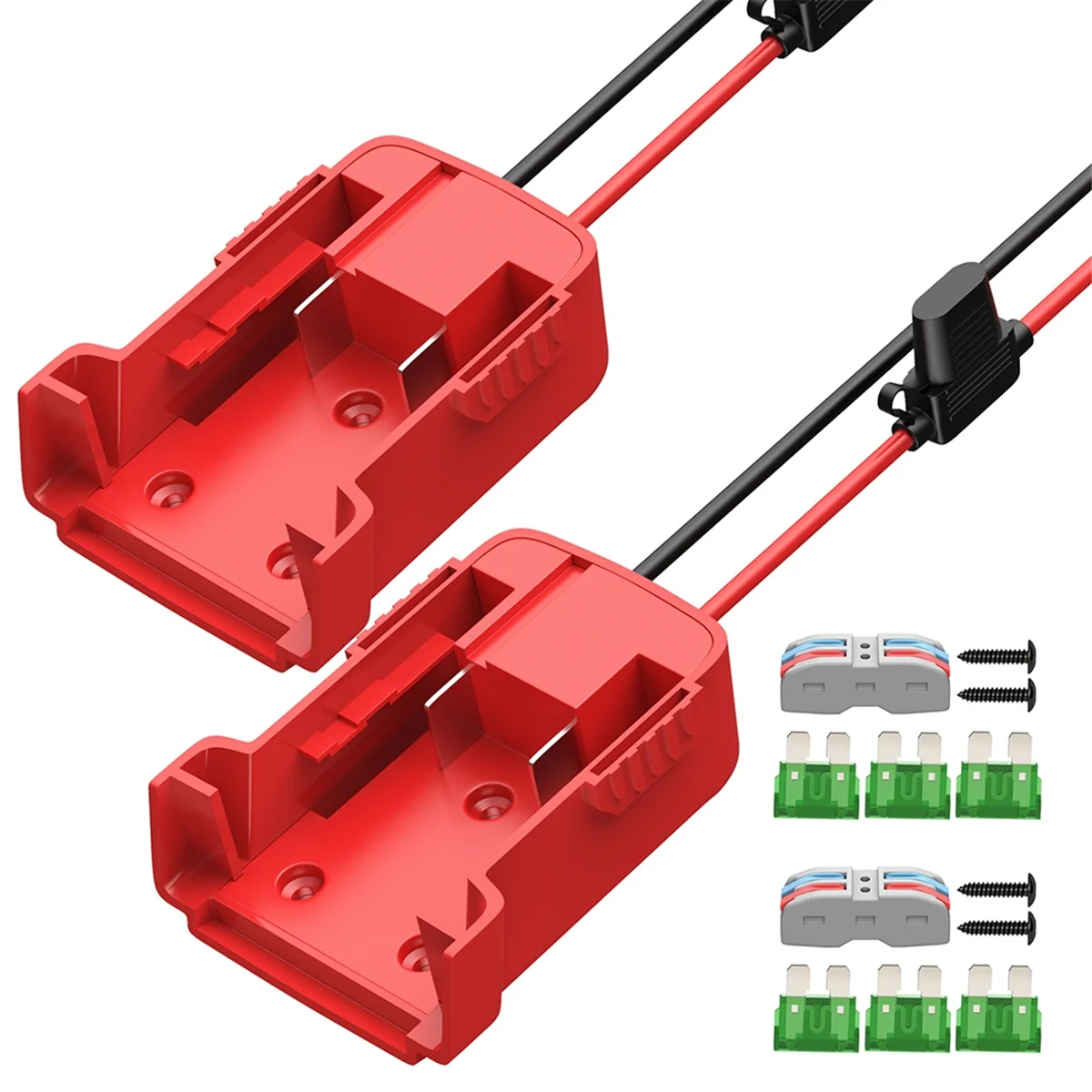 For Milwaukee M18 Battery Adapter Converter 18V Battery Adapter DIY Kit 12 AWG Wire with Fuse and Connector