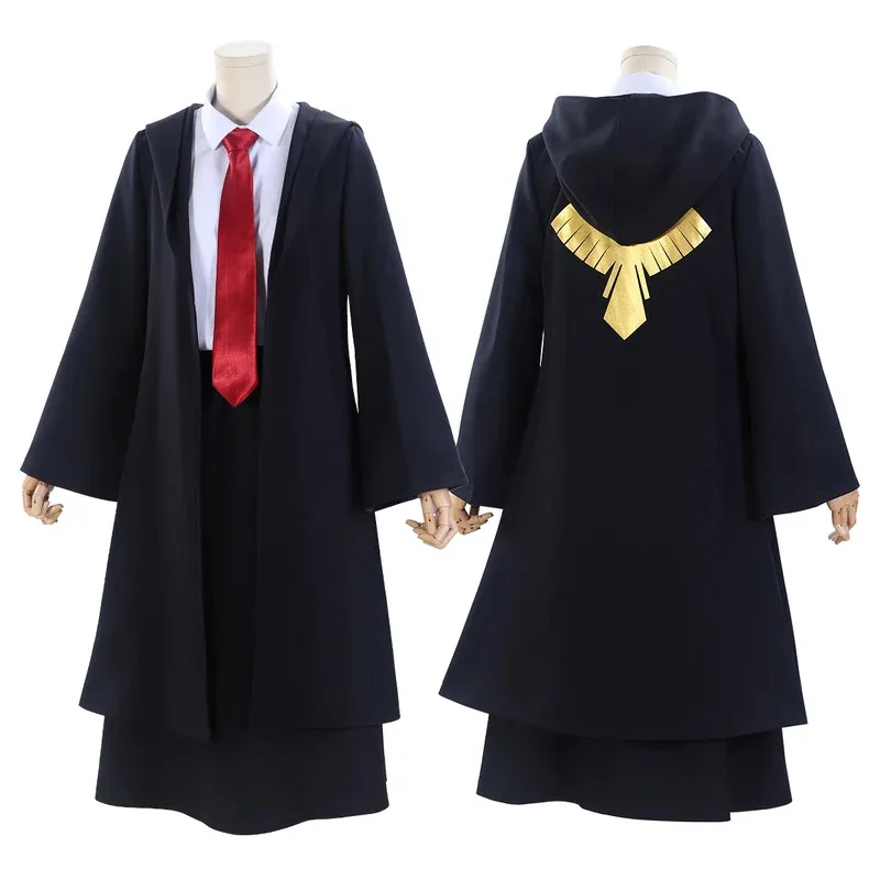 

HOLOUN Mashle Anime Lemon Irvine Cosplay Costume Wig Cloak Cape Shirt Skirt Tie Halloween Cos Convention