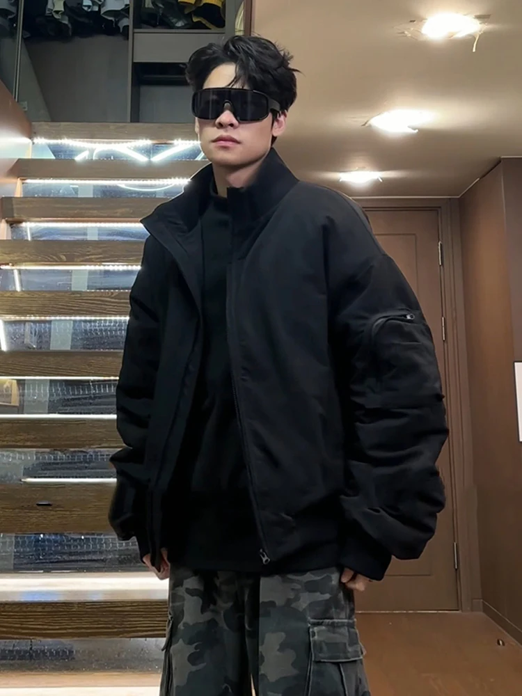 

Men's Pilot Jaet Cotton Coat Winter Thiened American Sle ort Cotton Clothes Cleanfit Workwear Outerwear