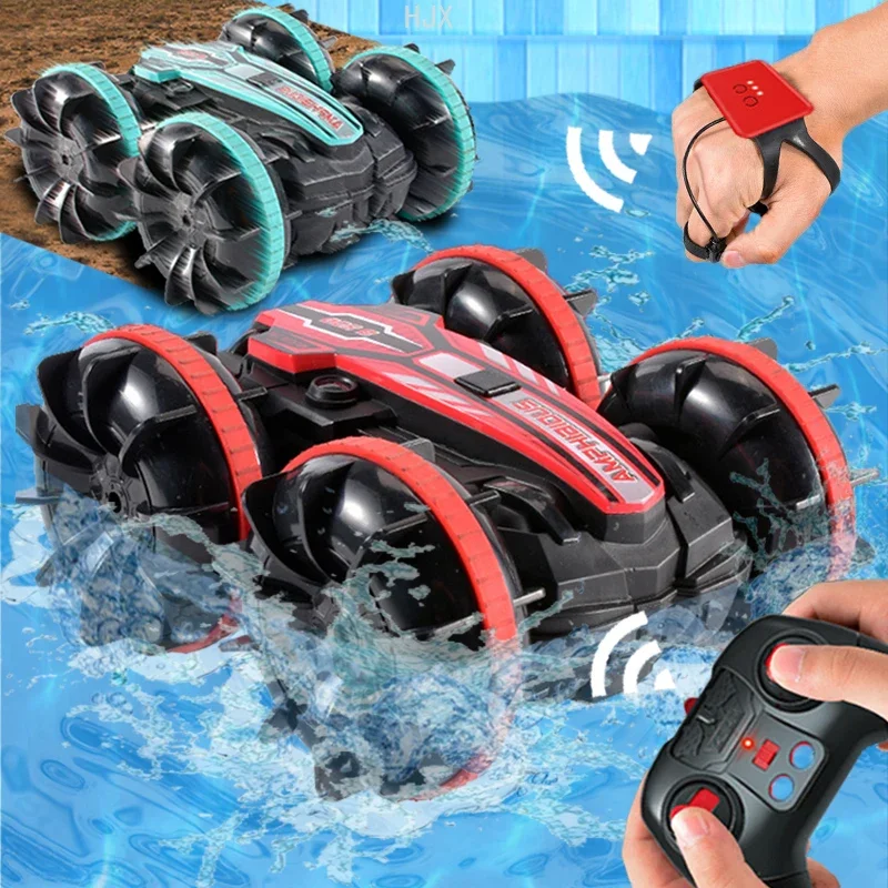 High-tech RC Stunt Car 2.4G Radio Gesture Induction Amphibious Remote Dual Control Vehicle Children's Electric Toys for Boy kids