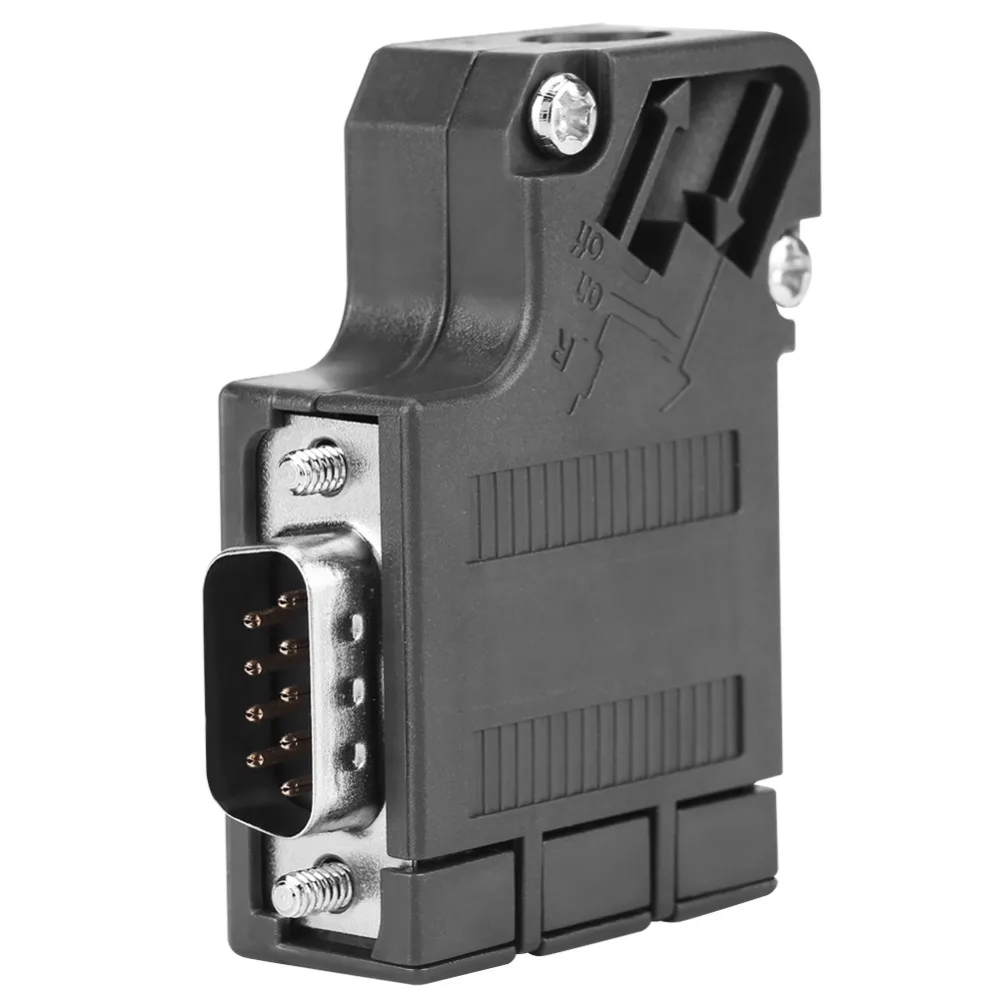 Para 6ES7972-0BA41-0XA0 Para Profibus Conector ABS Shell 35 °   Sem porta de programação Conector de barramento DP Cobre puro banhado a ouro