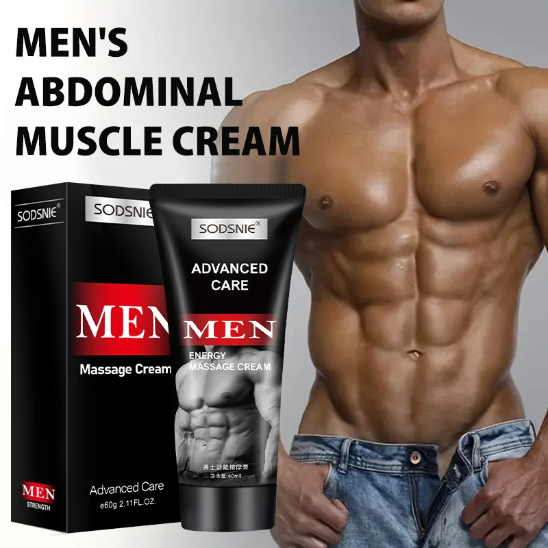 

60g Man Abdominal Firm Cream Anti-Cellulite Strengthen Abdominal Muscle Tighten Massage Body Shaping Fitness Cream Body Care