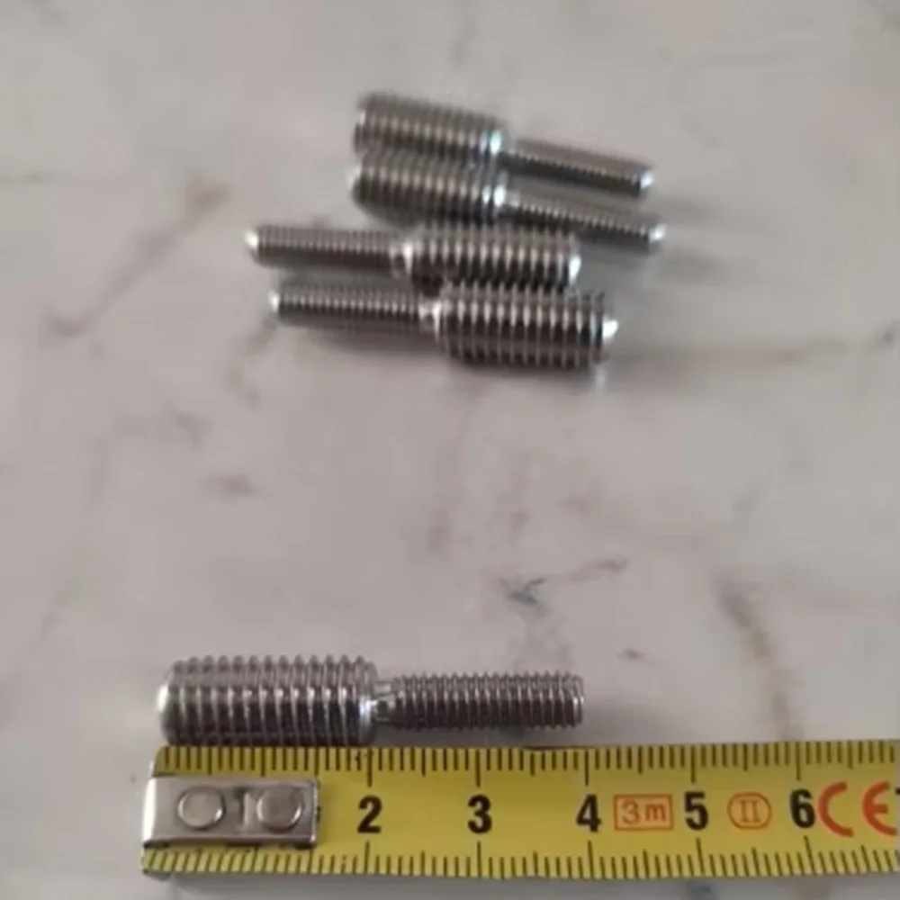 M3 M4 M5 M6 M8 M10 M12 M14 M16 Thread Adapter Male to Male Bolts 304 Stainless Steel Conversion Double-end Transfer Screws.