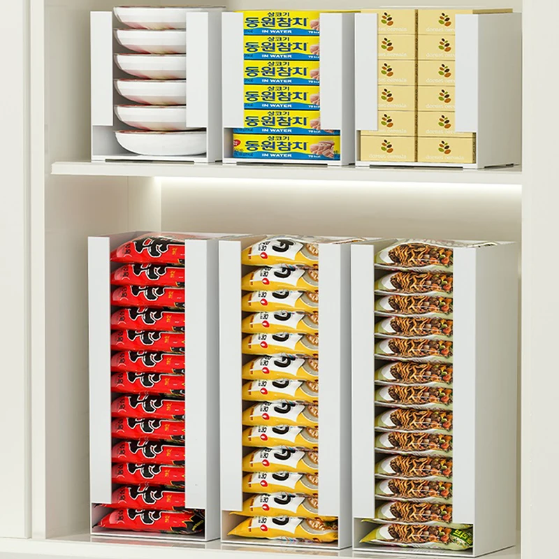 Korea Ramen schowek kuchenny Instant makaron Cup bibułka pojemniki do przechowywania maska na twarz pudełko wielofunkcyjny Organizer na blat — zdjęcie 3